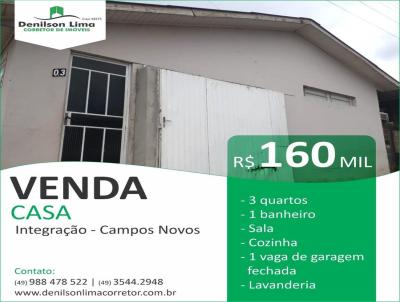 Casa para Venda, em Campos Novos, bairro Loteamento Integração, 3 dormitórios, 1 banheiro, 1 vaga